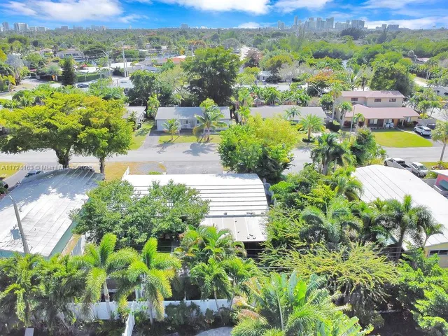 a view of a city with tall buildings