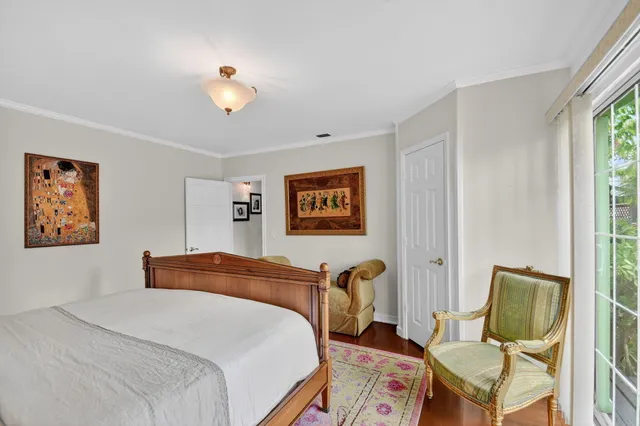 a view of outdoor space with deck and wooden floor