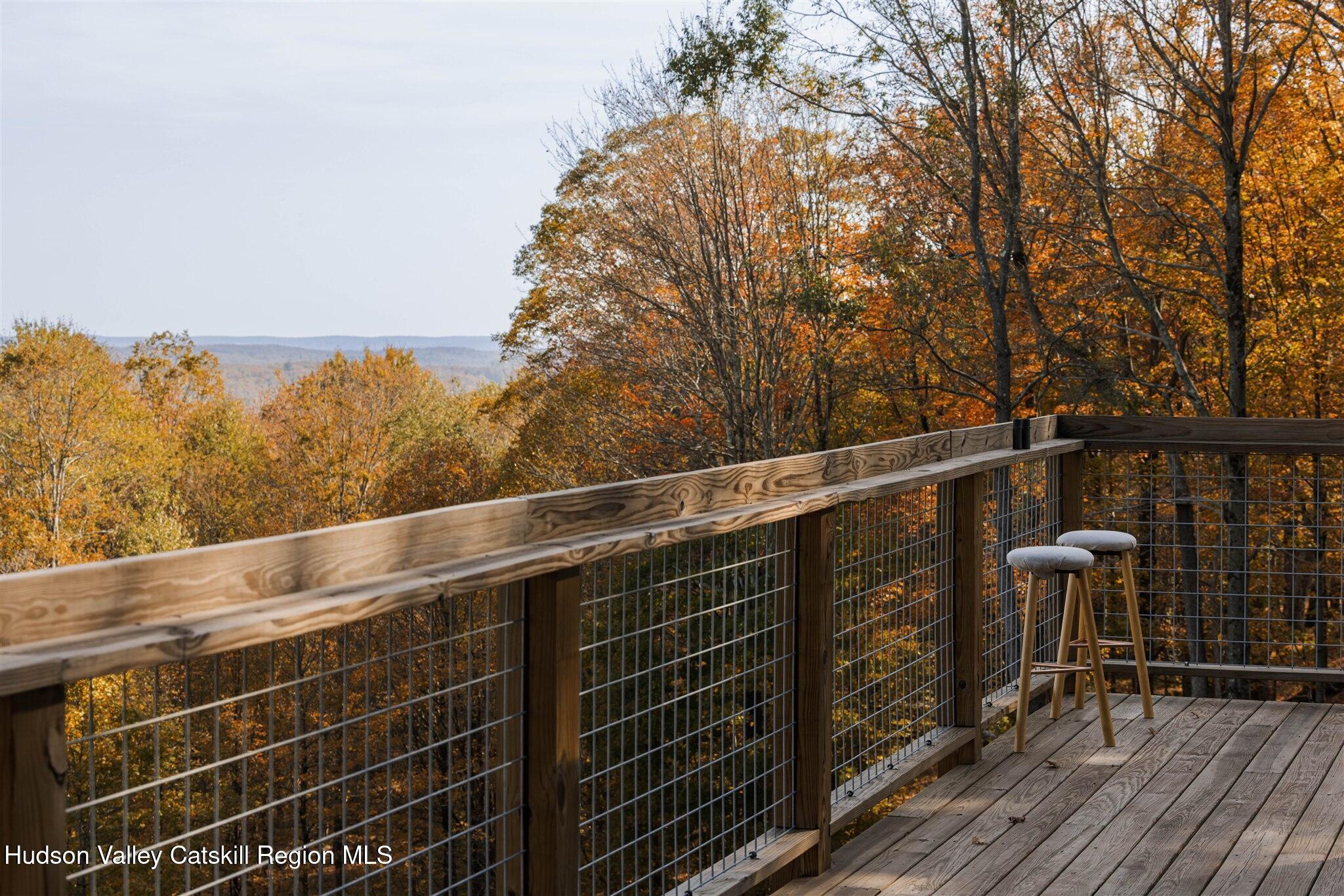 321 Mutton Hill Road Neversink, NY 12765 - Photo 23 of 25 a view of outdoor space with wooden deck and trees