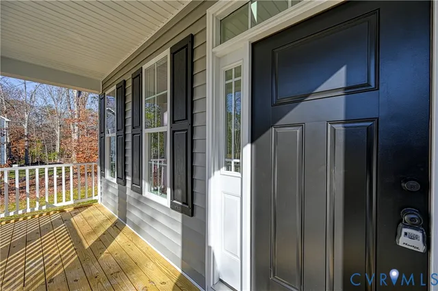 a view of front door