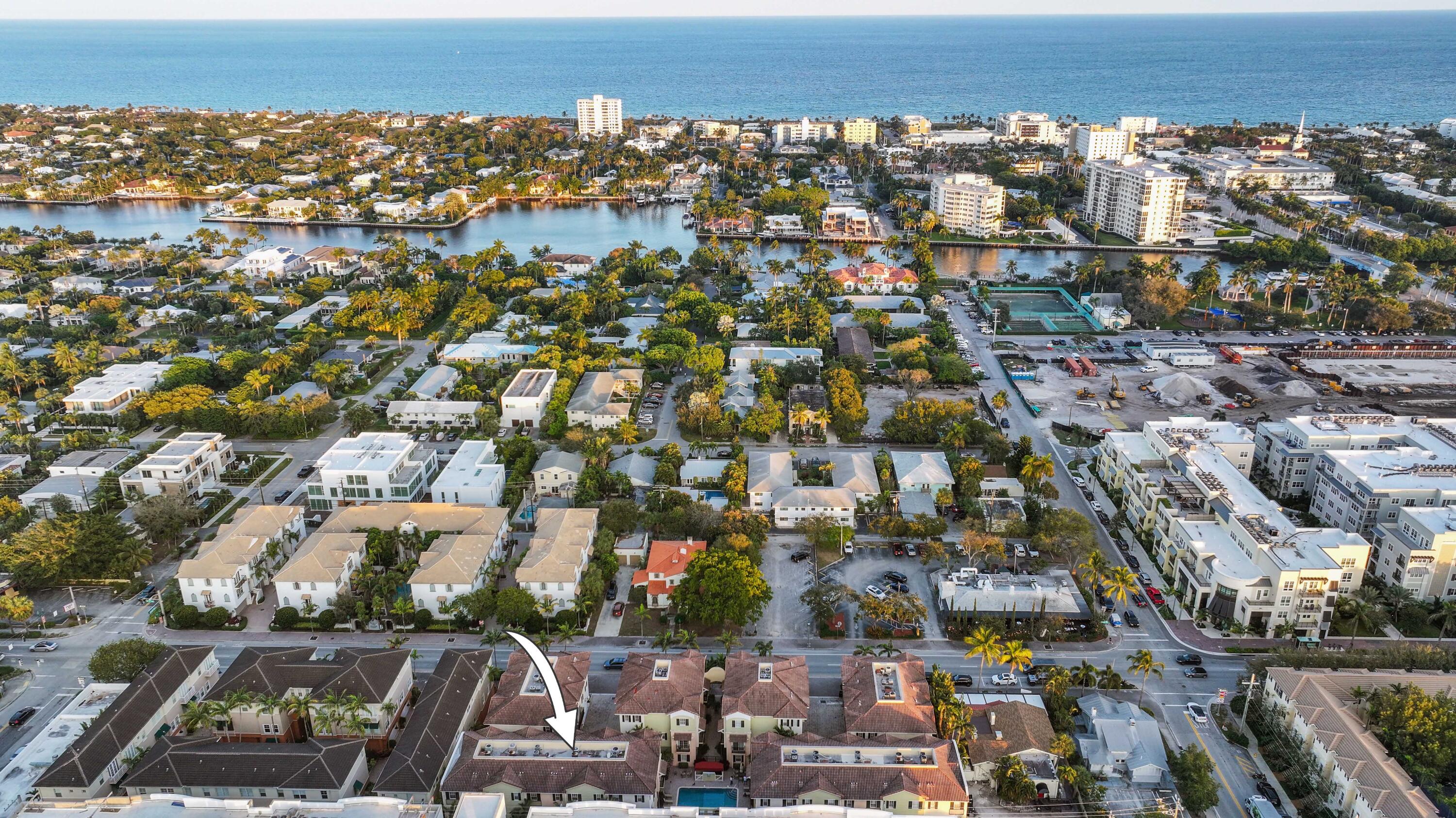 150 Northeast 6th Avenue, Unit K Delray Beach, FL 33483 - Photo 39 of 47 an aerial view of multiple house