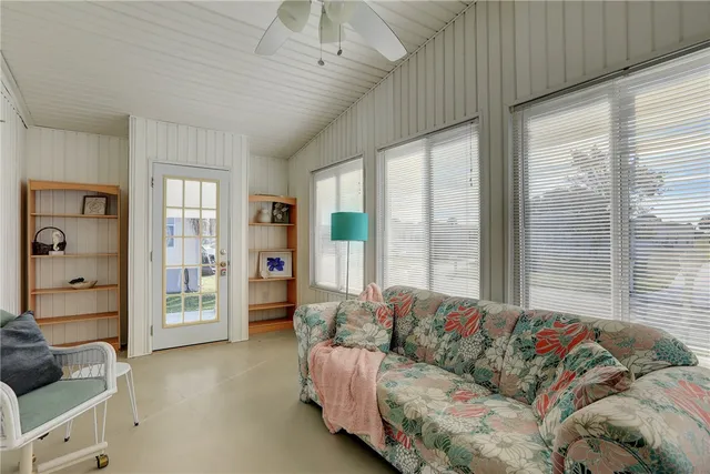 a table and chairs in a room