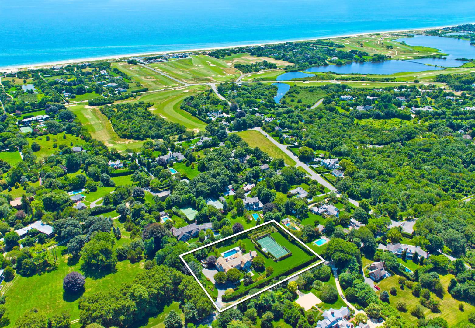 8 Hither Lane East Hampton, NY 11937 - Photo 38 of 38 a view of a field with an outdoor space