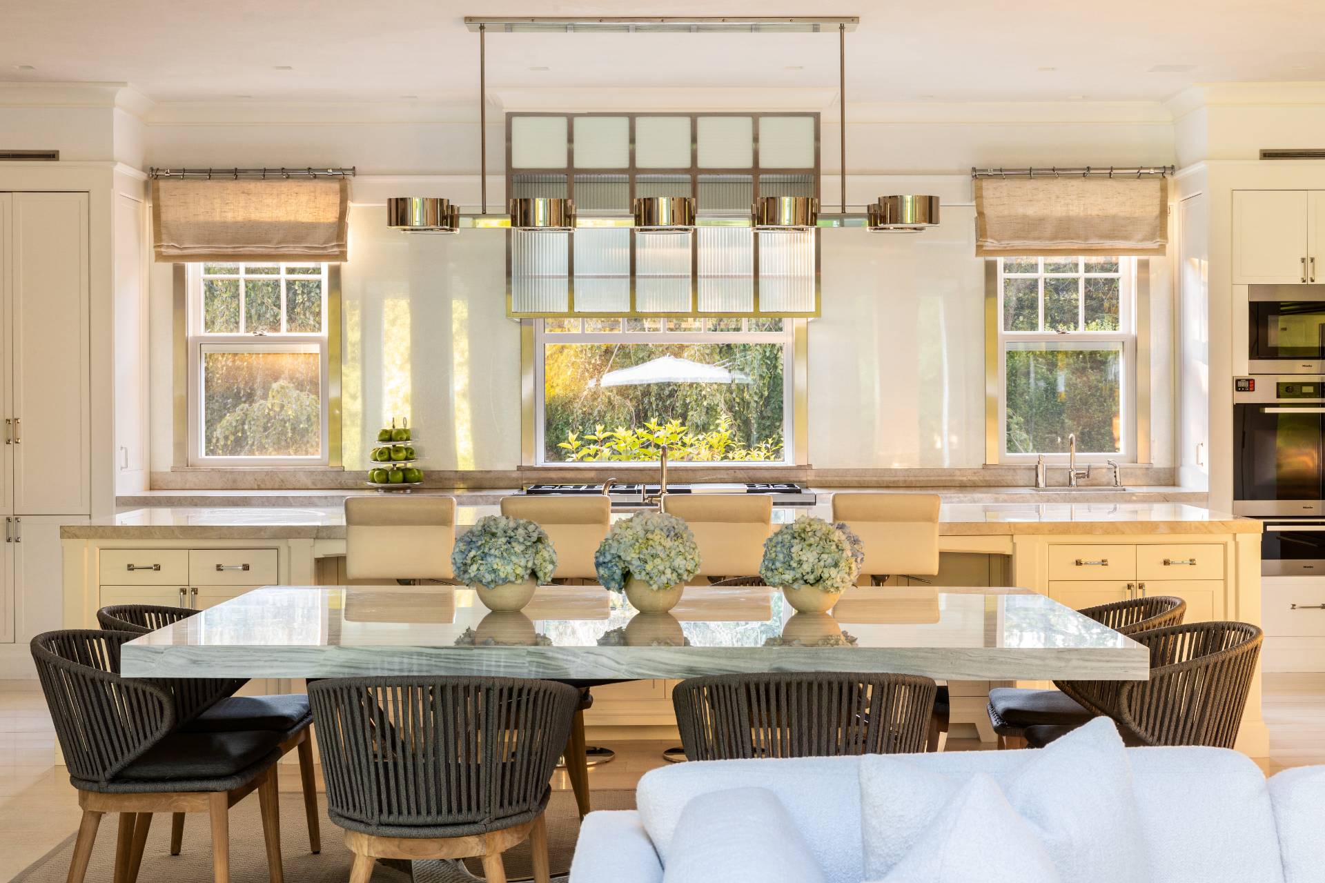 8 Hither Lane East Hampton, NY 11937 - Photo 9 of 38 a view of a dining room with furniture and windows