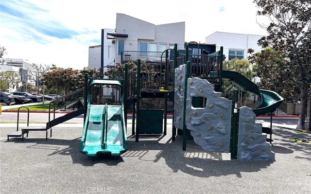 a city street with tall buildings