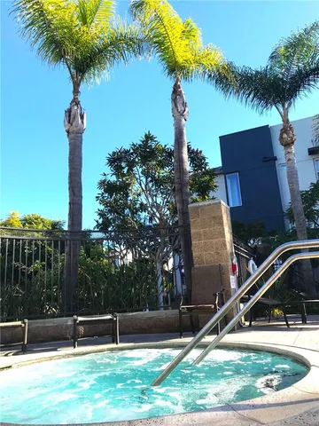 a view of outdoor space and swimming pool
