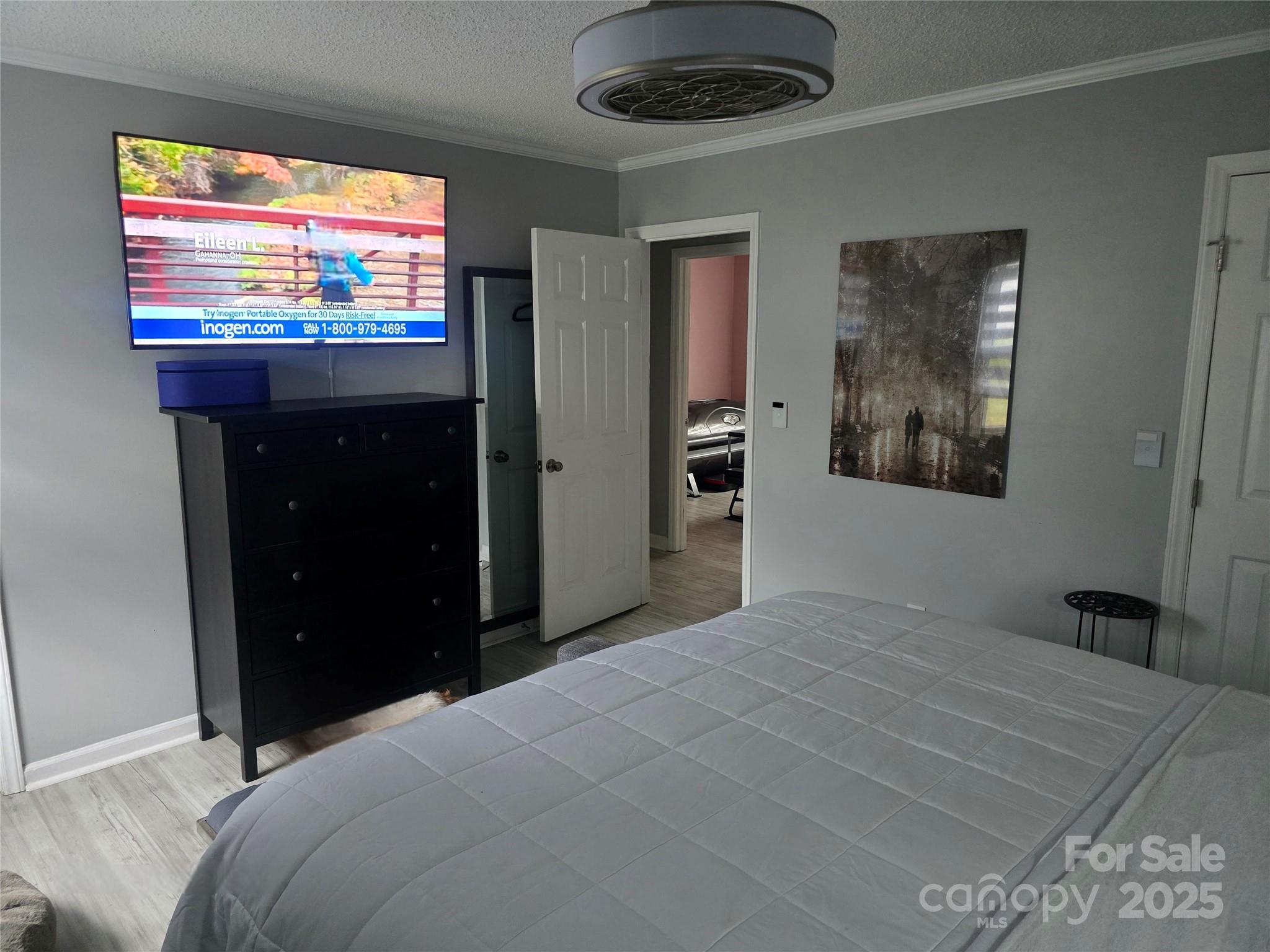 5202 Robin Lane Randleman, NC 27317 - Photo 46 of 48 a bedroom with a bed and a flat screen tv