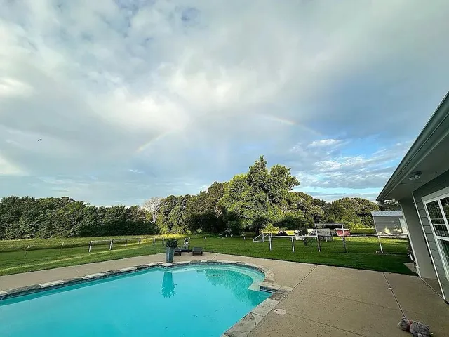 a view of outdoor space and city view