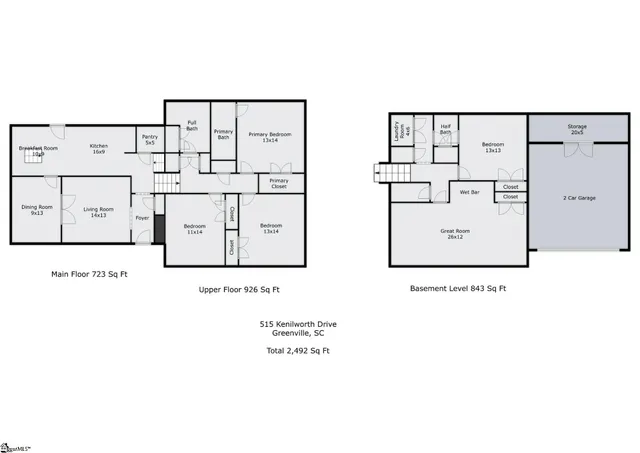 $499,900 | 515 Kenilworth Drive, Greenville, SC 29615