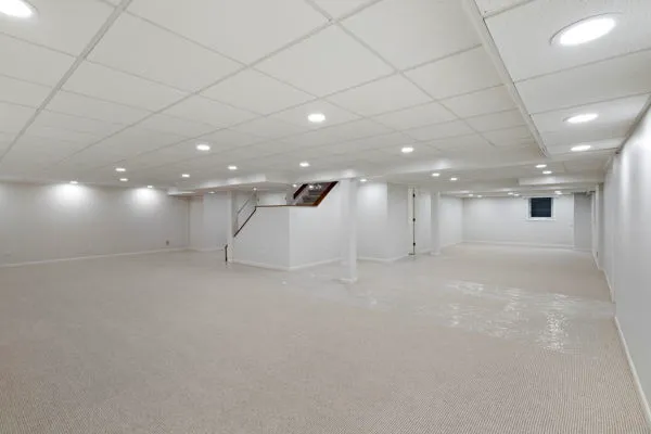 a view of a livingroom with furniture and windows