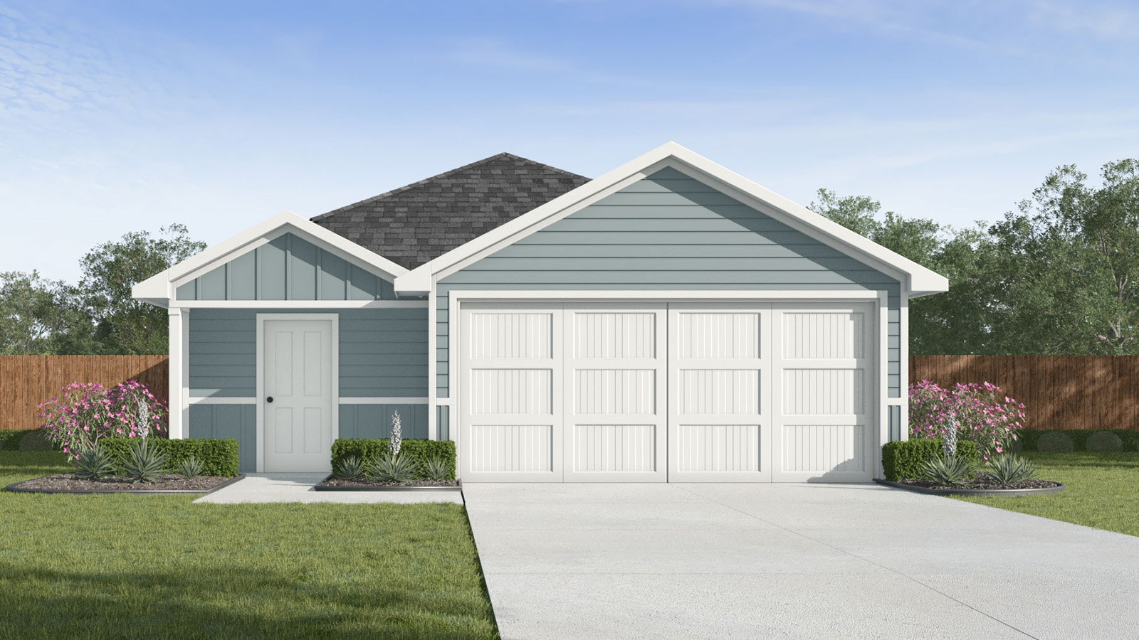 125 Wyatt Way Jarrell, TX 76537 - Photo 1 of 1 a front view of a house with a yard and garage