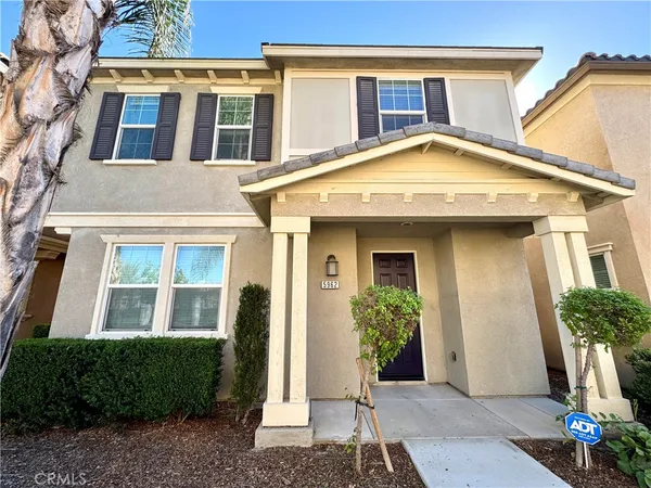 a front view of a house