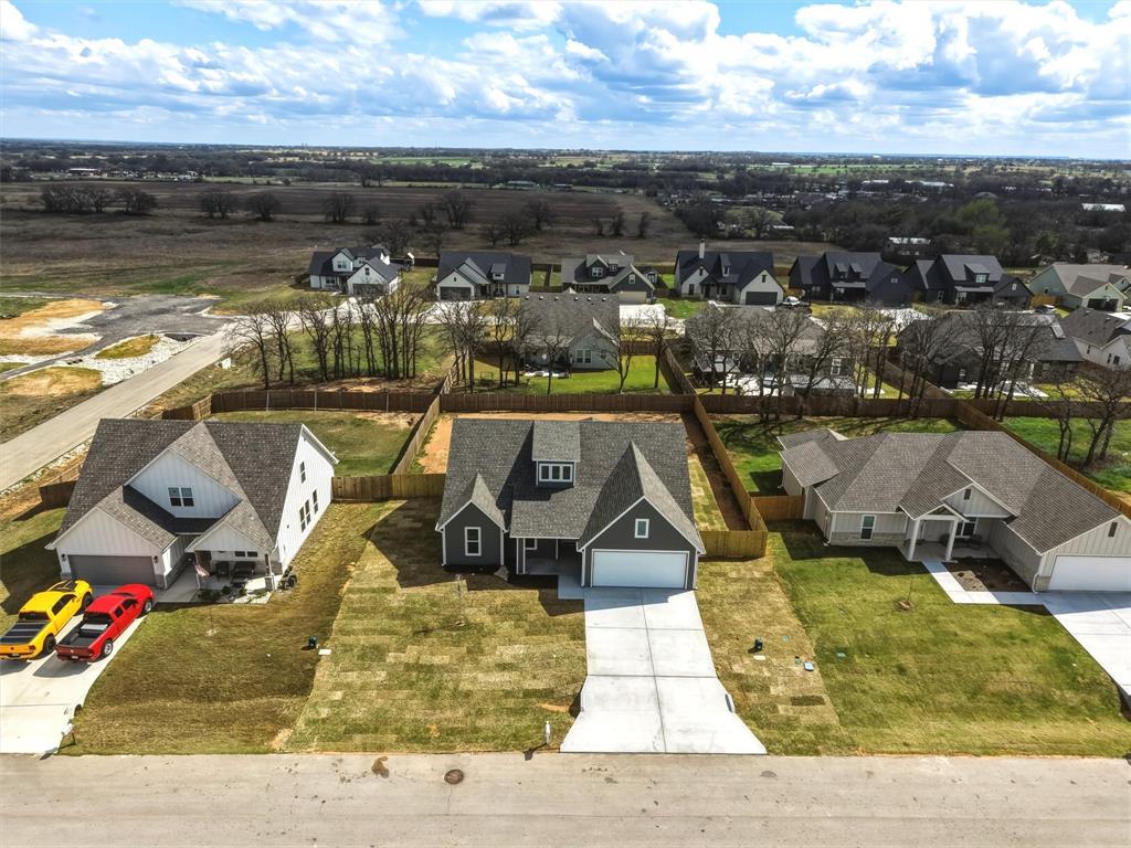421 Red Bud Lane Tolar, TX 76476 - Photo 36 of 40 an aerial view of a house with a ocean view
