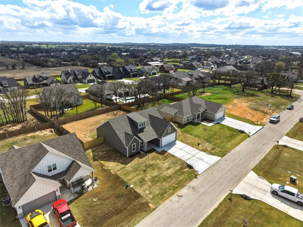 421 Red Bud Lane Tolar, TX 76476 - Photo 37 of 40 an aerial view of a house with a ocean view