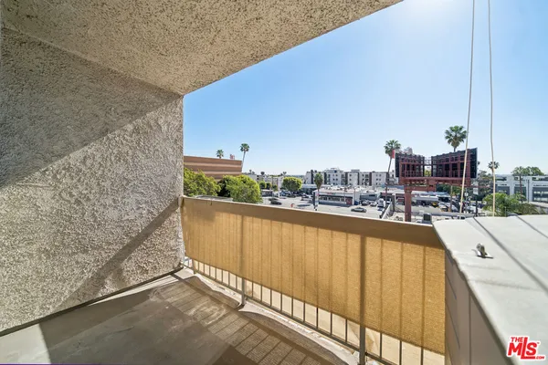 a view of balcony with city view