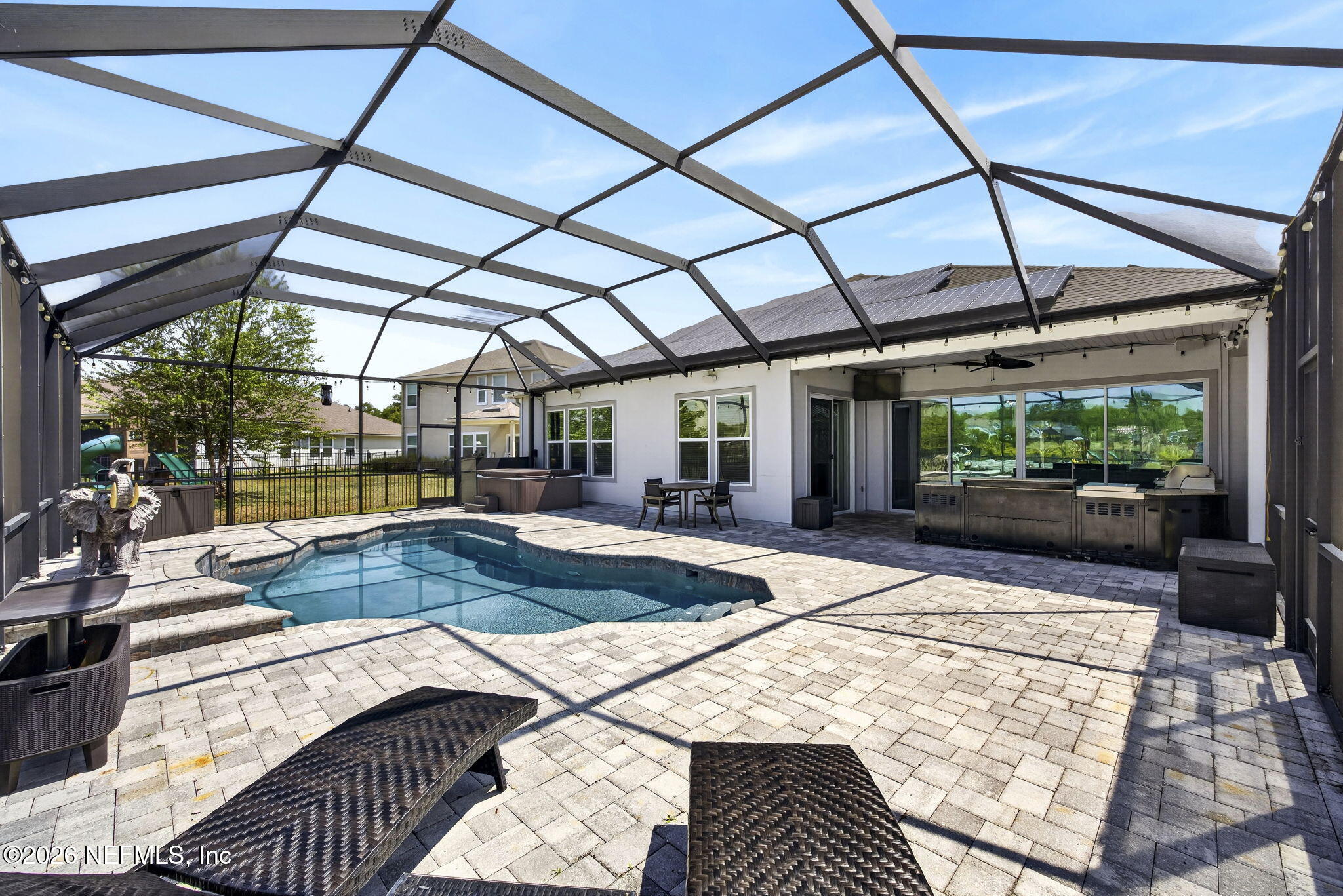 237 Cedarstone Way St. Augustine, FL 32092 - Photo 38 of 44 Screen Enclosed Pool