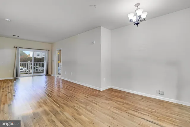 a view of livingroom with hardwood floor