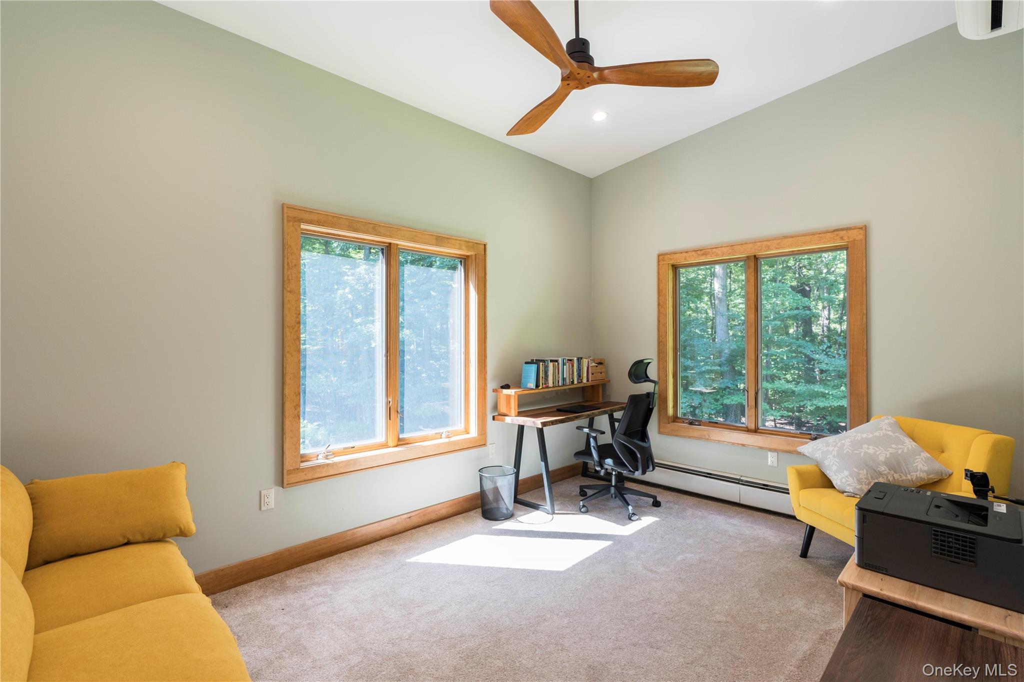 105 Iron Mountain Road Warwick, NY 10990 - Photo 42 of 49 Office/3rd Bedroom has Wall To Wall Carpet & a Ceiling Fan