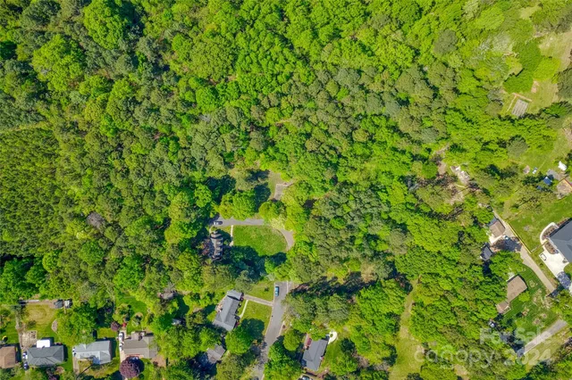 a view of a garden with an outdoor space