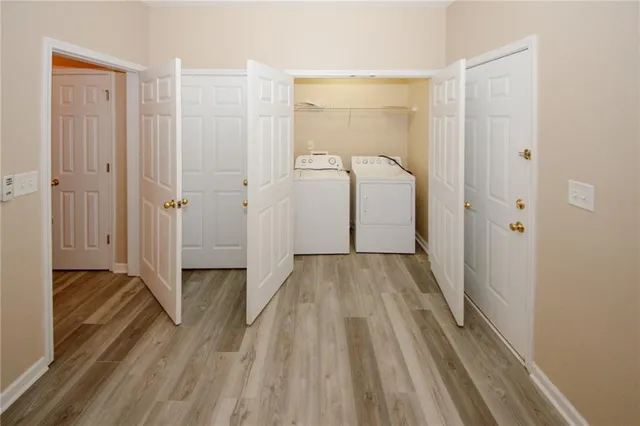 a view of a bathroom with a shower