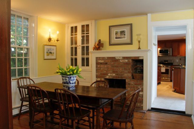 113 Upper Main Street Edgartown, MA 02539 - Photo 8 of 16 fireplace dining room