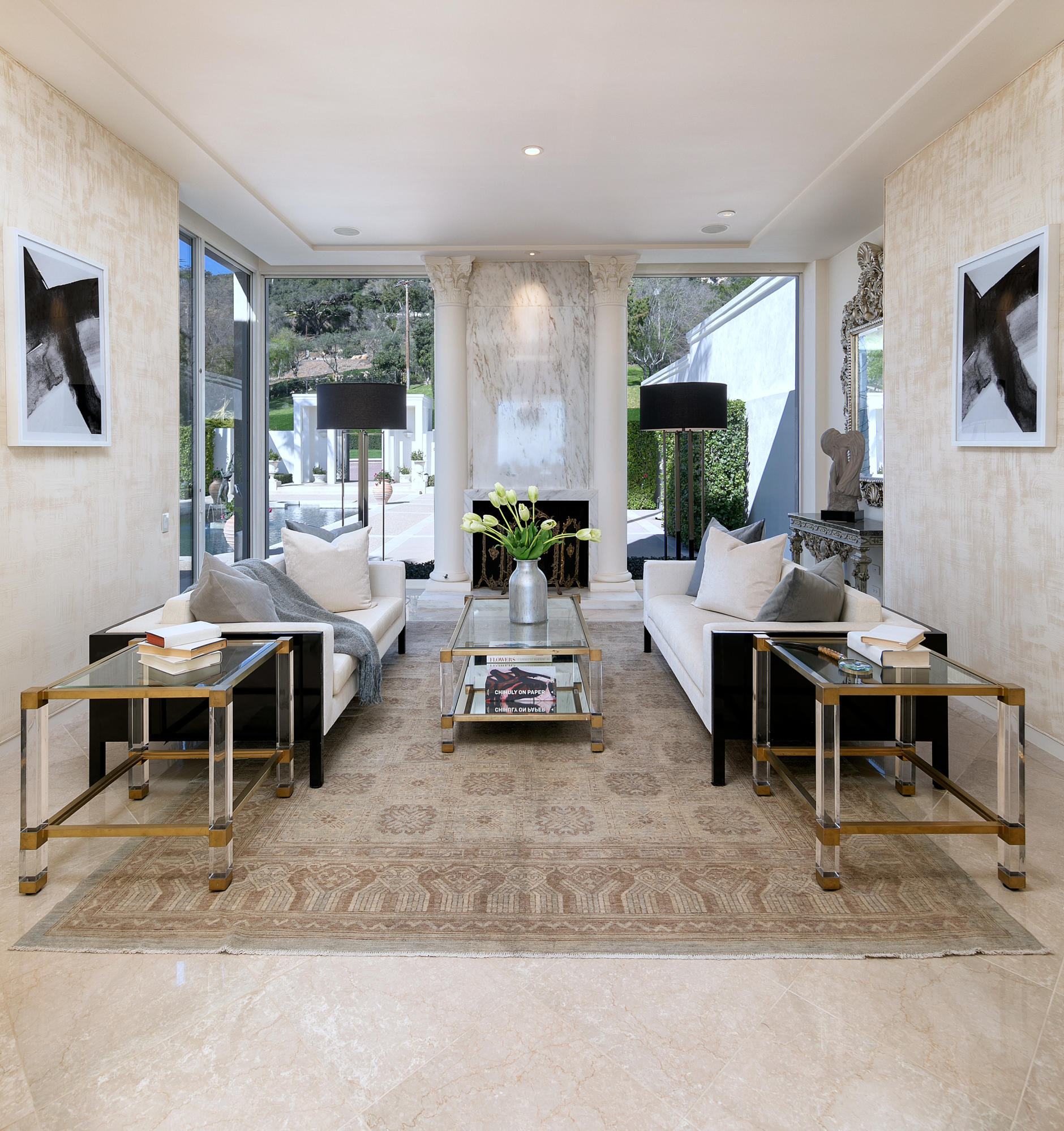 1188 East Mountain Drive Montecito, CA 93108 - Photo 17 of 44 a living room with furniture and a table