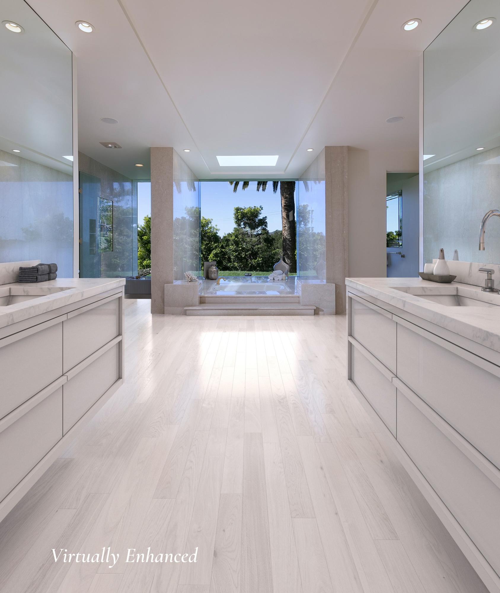 1188 East Mountain Drive Montecito, CA 93108 - Photo 29 of 44 a large white kitchen with a large window