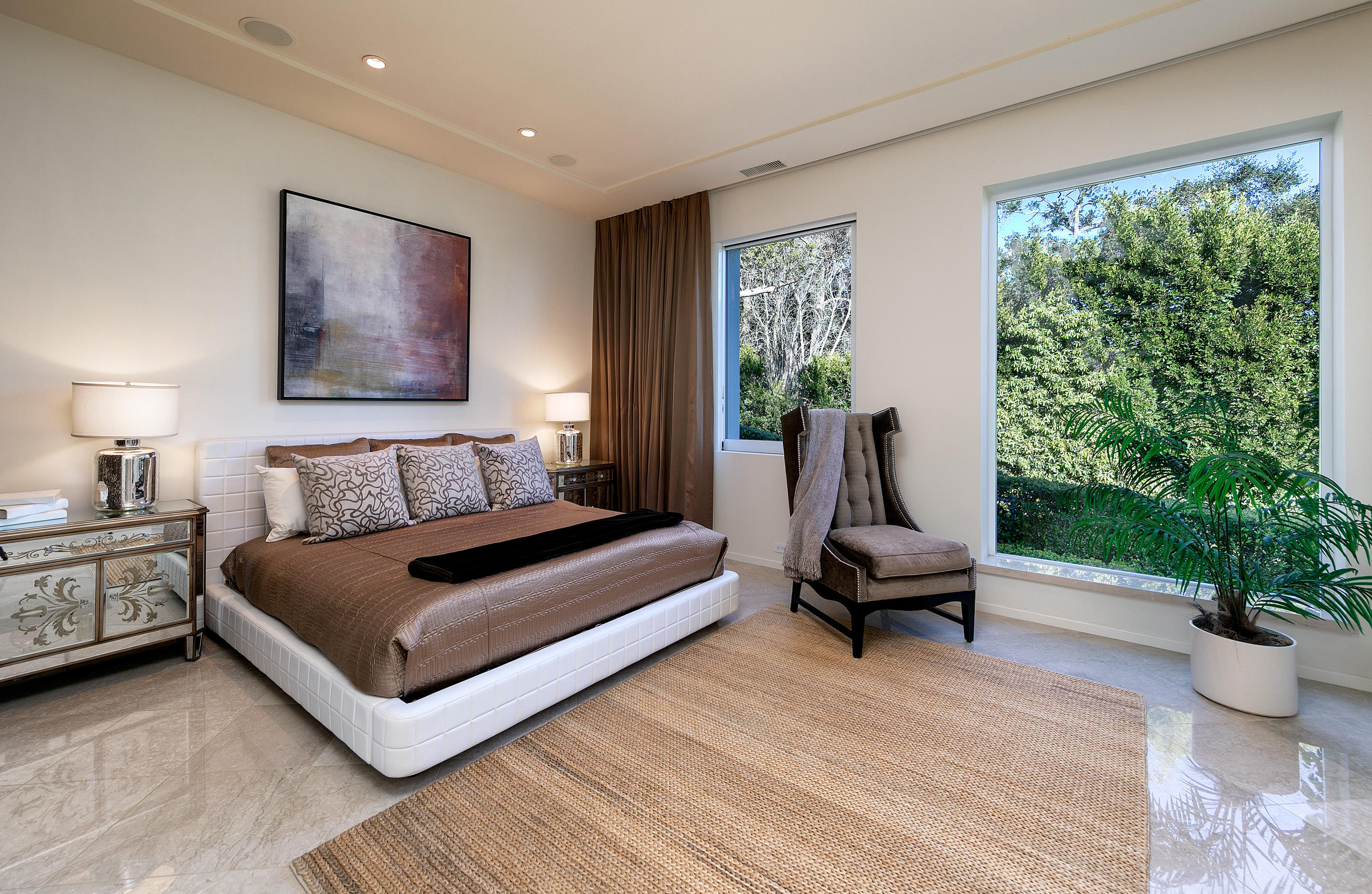 1188 East Mountain Drive Montecito, CA 93108 - Photo 33 of 44 a living room with furniture rug and lamp