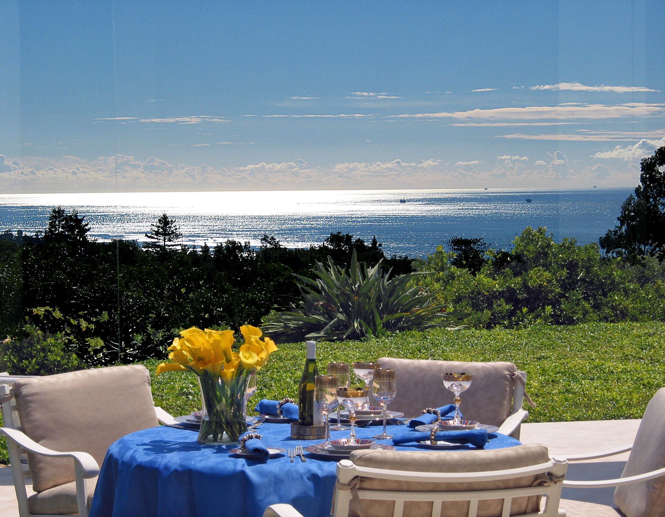 1188 East Mountain Drive Montecito, CA 93108 - Photo 37 of 44 a view of a swimming pool and lounge chairs