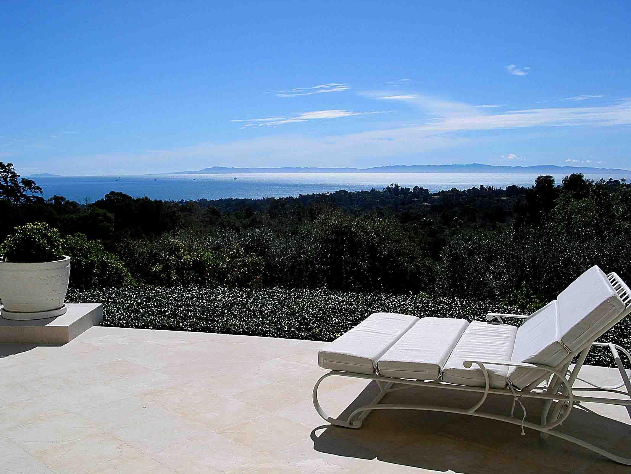 1188 East Mountain Drive Montecito, CA 93108 - Photo 44 of 44 a view of a terrace with a yard