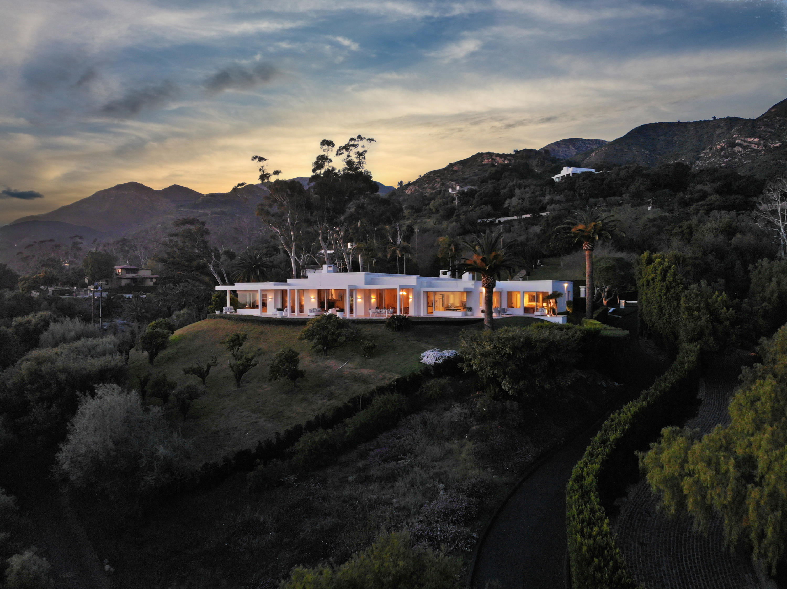 1188 East Mountain Drive Montecito, CA 93108 - Photo 7 of 44 a view of a city with lush green forest
