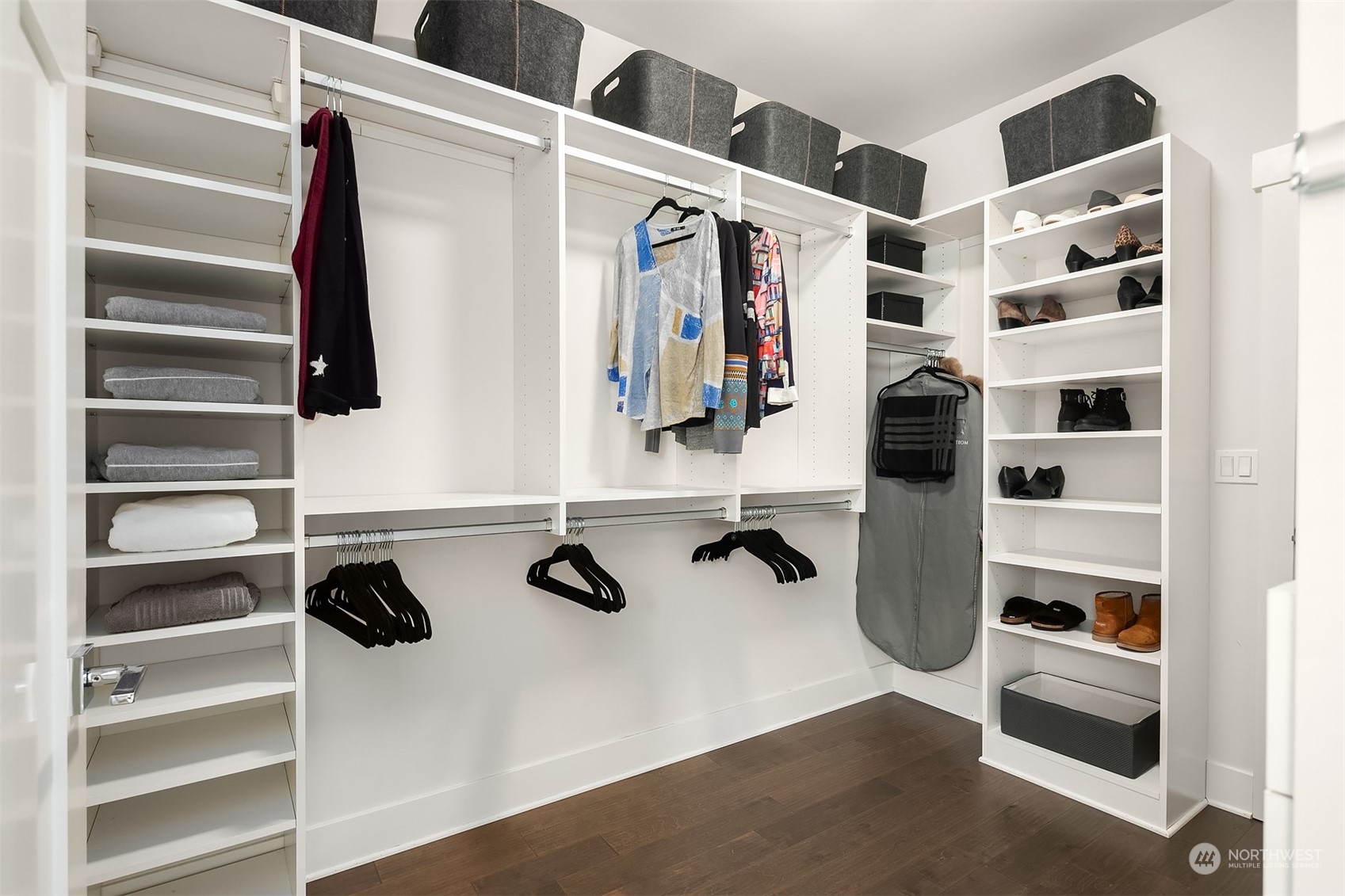 8721 218th Street Southwest Edmonds, WA 98026 - Photo 21 of 34 a view of walk in closet with clothes and shoes