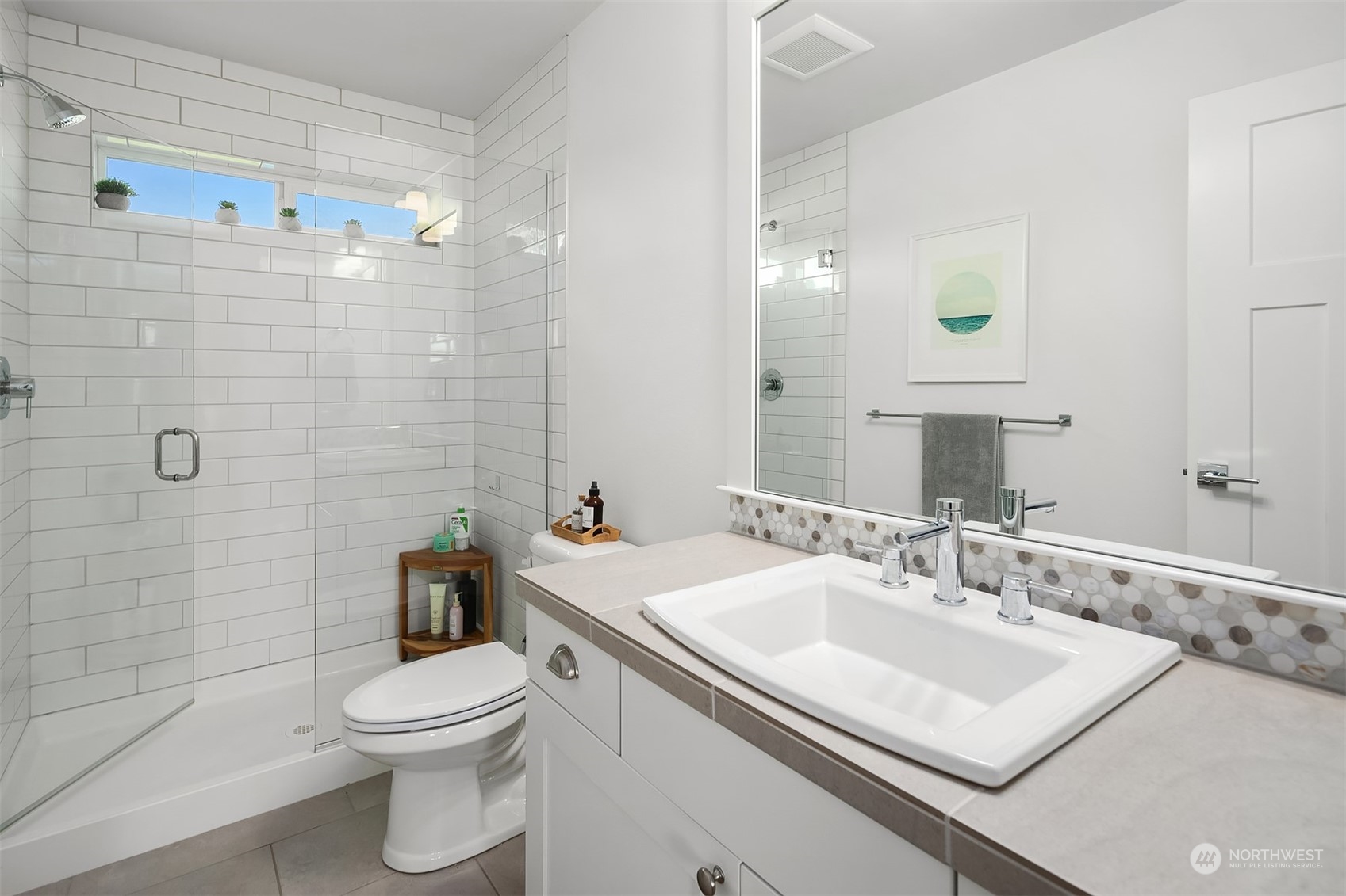 8721 218th Street Southwest Edmonds, WA 98026 - Photo 28 of 34 a bathroom with a sink toilet and shower