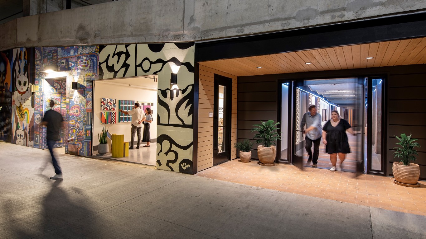 84 East Avenue, Unit 2403 Austin, TX 78701 - Photo 22 of 29 Another unique feature of Vesper - an art gallery and pedestrian exit to Rainey Street.