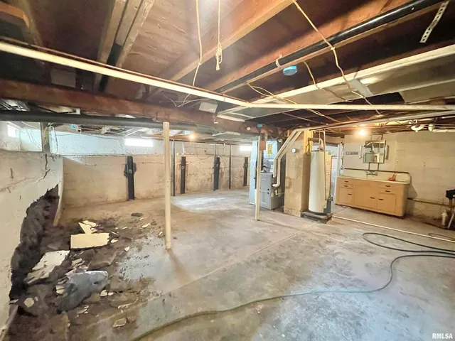 a view of water heater room