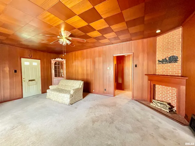 a spacious bedroom with a bed and a shower