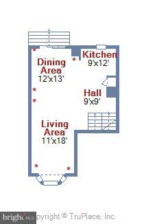 11735 Dry River Court Reston, VA 20191 - Photo 32 of 34 MAIN LEVEL FLOOR PLAN