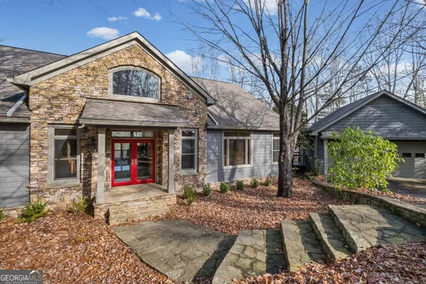 front view of a house with a porch