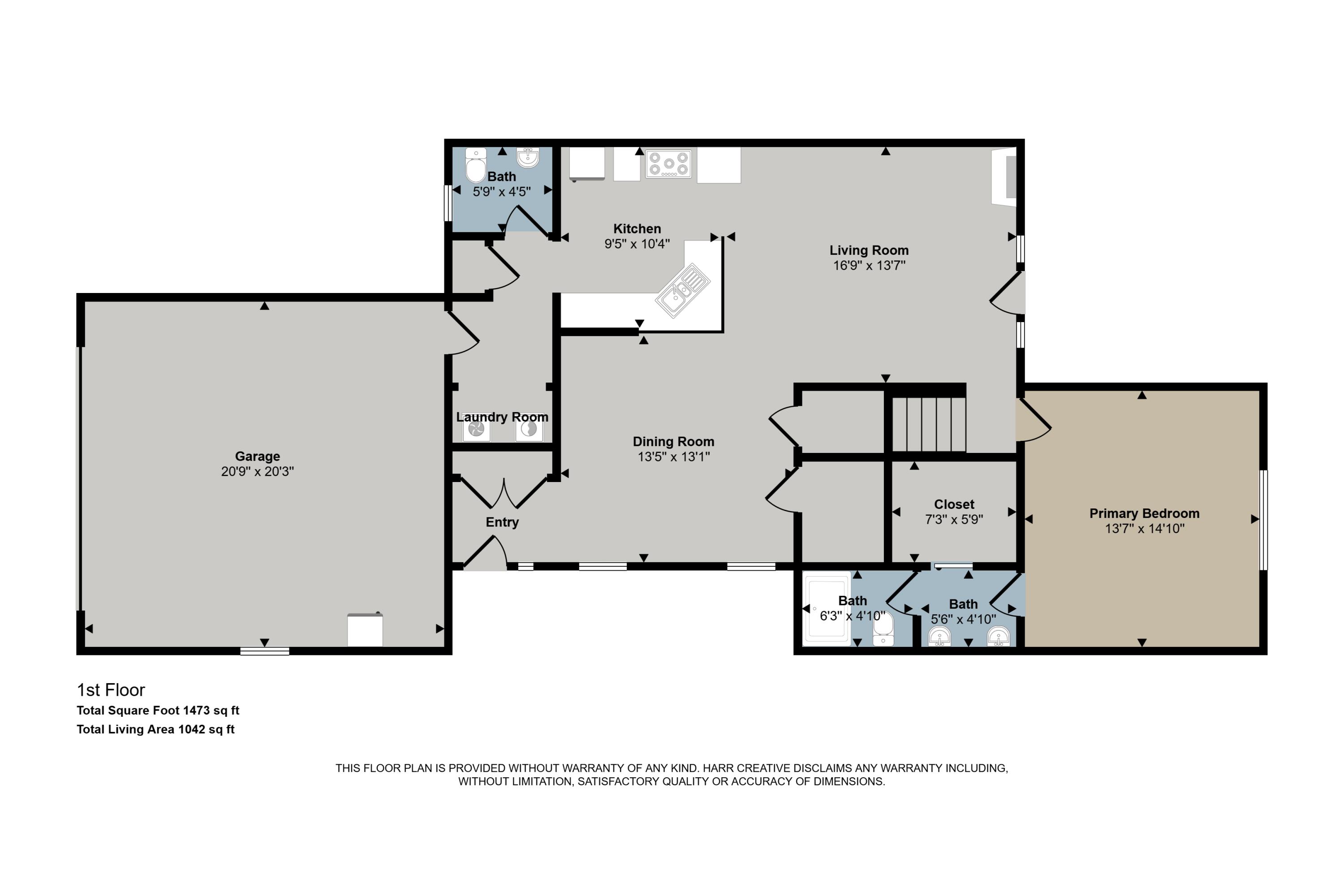 504 Rivers Edge Lane Portland, MI 48875 - Photo 21 of 35 1st Floor Layout