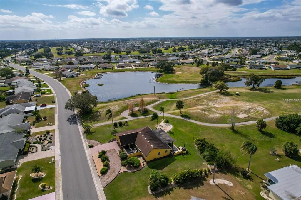 1820 El Rancho Drive Sun City Center, FL 33573 - Photo 62 of 70 an aerial view of residential houses with outdoor space