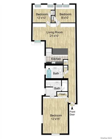 $3,395 | 196 Martine Avenue, Unit 5C, White Plains, NY 10601