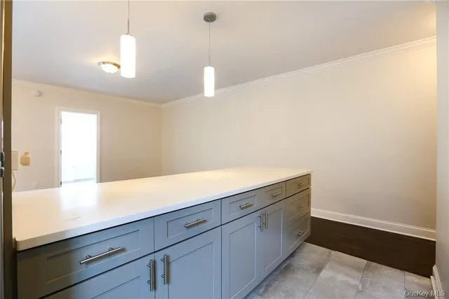 a room with cabinets