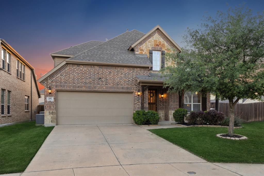 4407 Cherry Cove Melissa, TX 75454 - Photo 1 of 1 a front view of a house with a garden