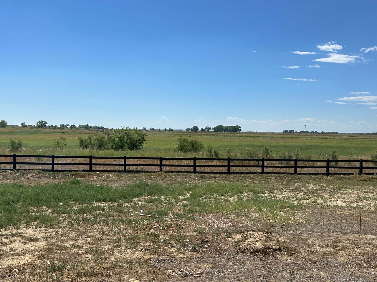 View of McNeil Reservoir (currently dry due to historic drought)