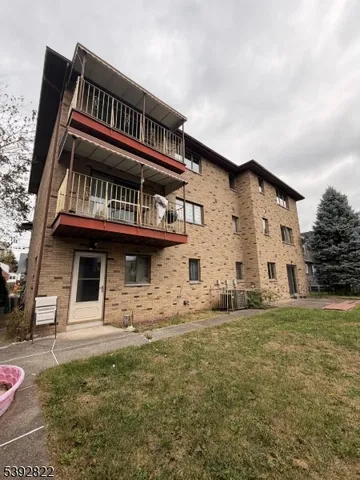 a view of a house with a balcony
