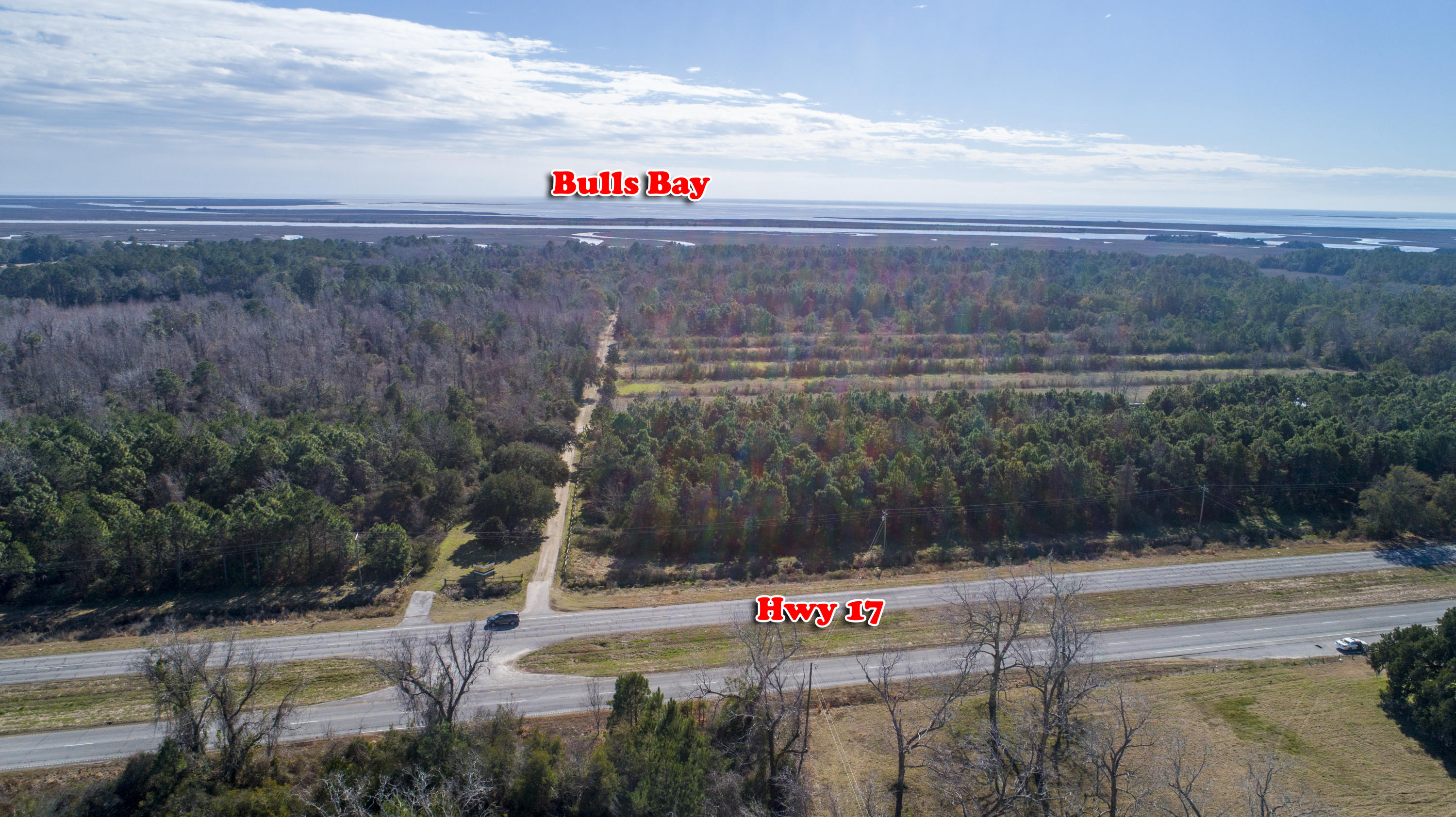 1007 Morants Point Road McClellanville, SC 29458 - Photo 13 of 26 Moriants Point RD Entrance from HWY 17