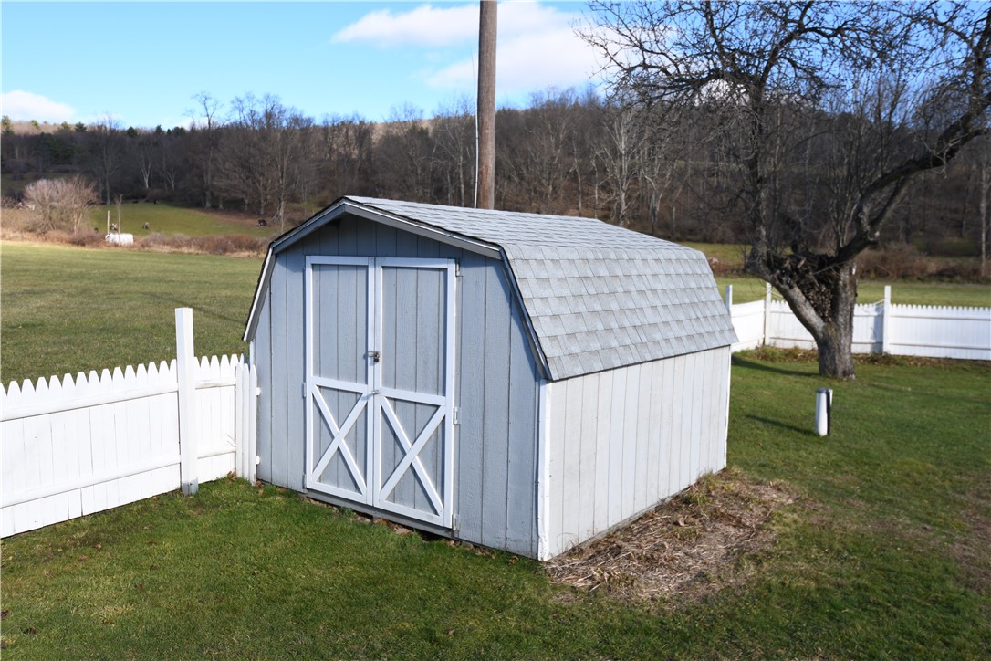 158 Dingman Hill Road Bainbridge, NY 13733 - Photo 30 of 45 Storage shed with new roof