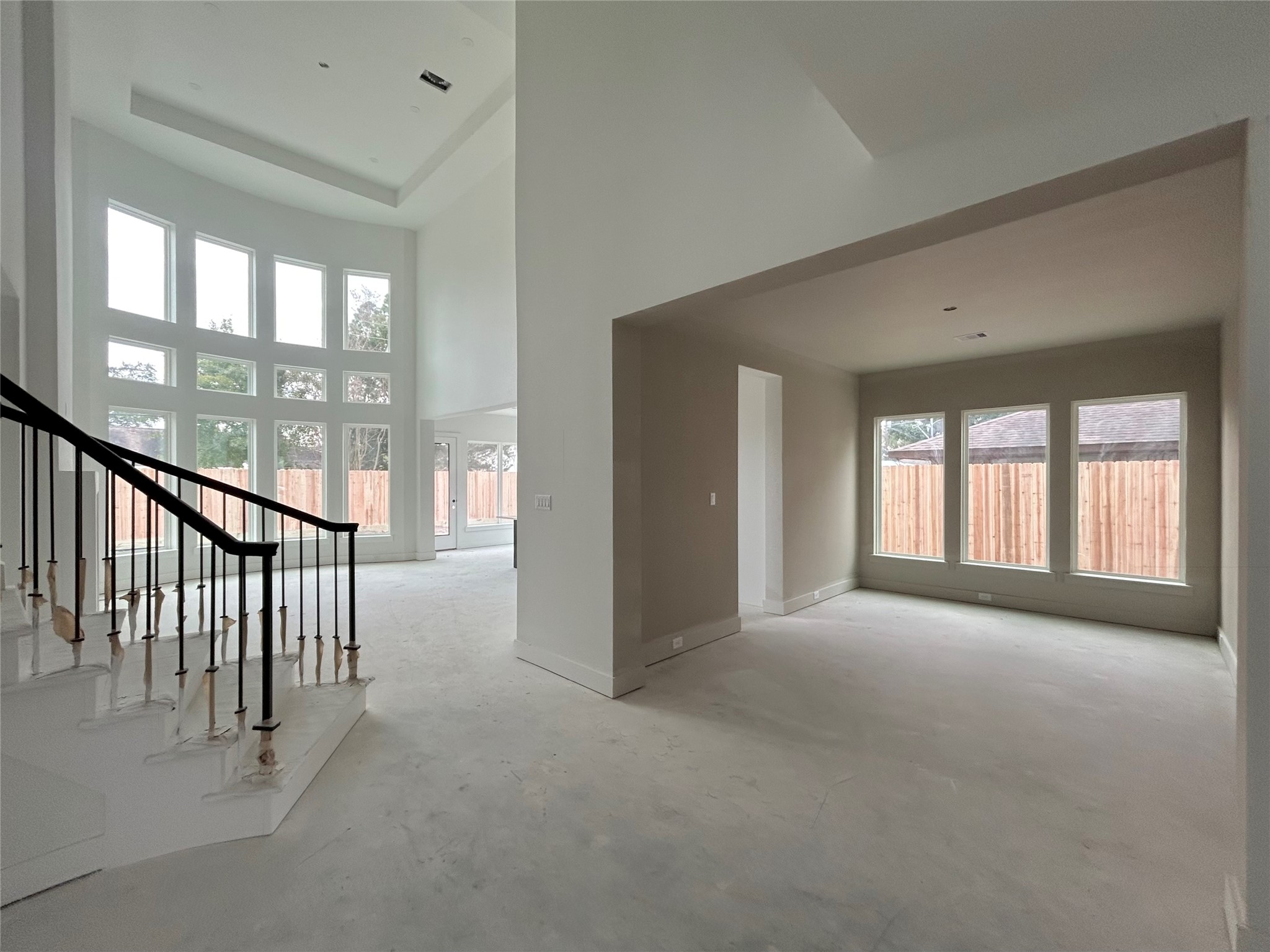 9603 Carousel Lane Houston, TX 77080 - Photo 4 of 37 Open Concept Living Area and Formal Dining. Construction Photo as of 1/8/2026