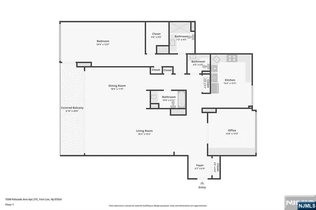 $998,000 | 1500 Palisade Avenue, Unit 27C, Fort Lee, NJ 07024