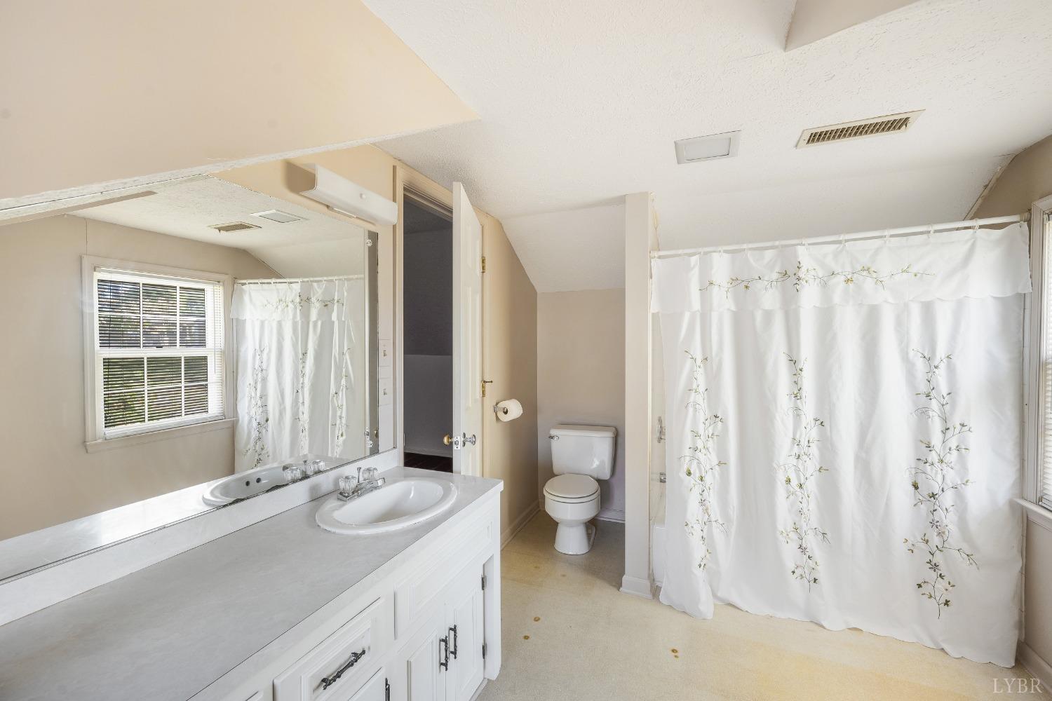 101 Foxhall Drive Forest, VA 24551 - Photo 41 of 54 a bathroom with a sink and a large mirror